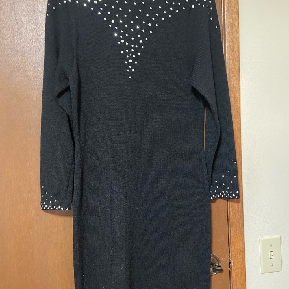 Black Dress with Silver Studs